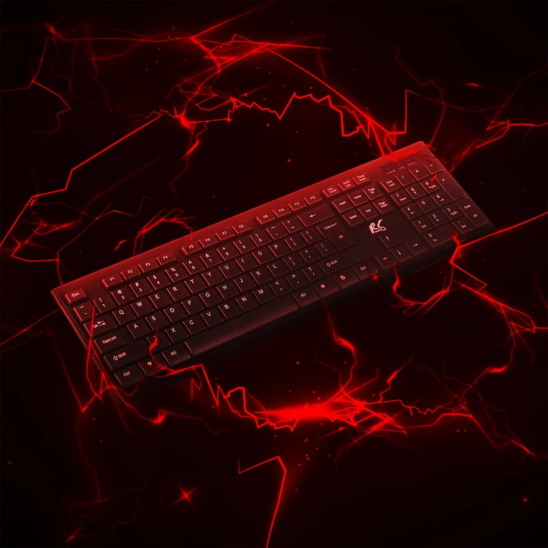 NanoRS Wireless Keyboard and Mouse Combo with Ergonomic Design – RS580 for Smooth and Efficient Use