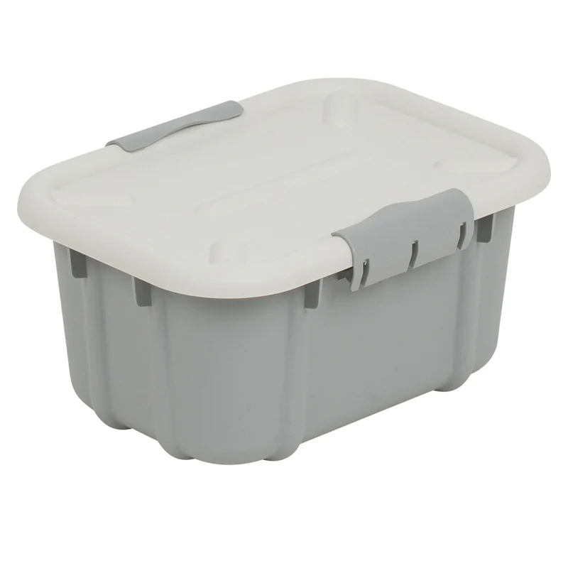BranQ Velur 3.6L storage container with lid light grey