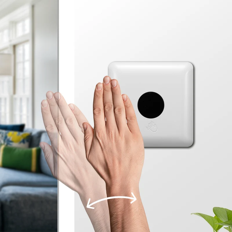 Maclean short range PIR sensor, range 5-6cm, recessed box, max. load 1200W, MCE313 W, 4 pcs