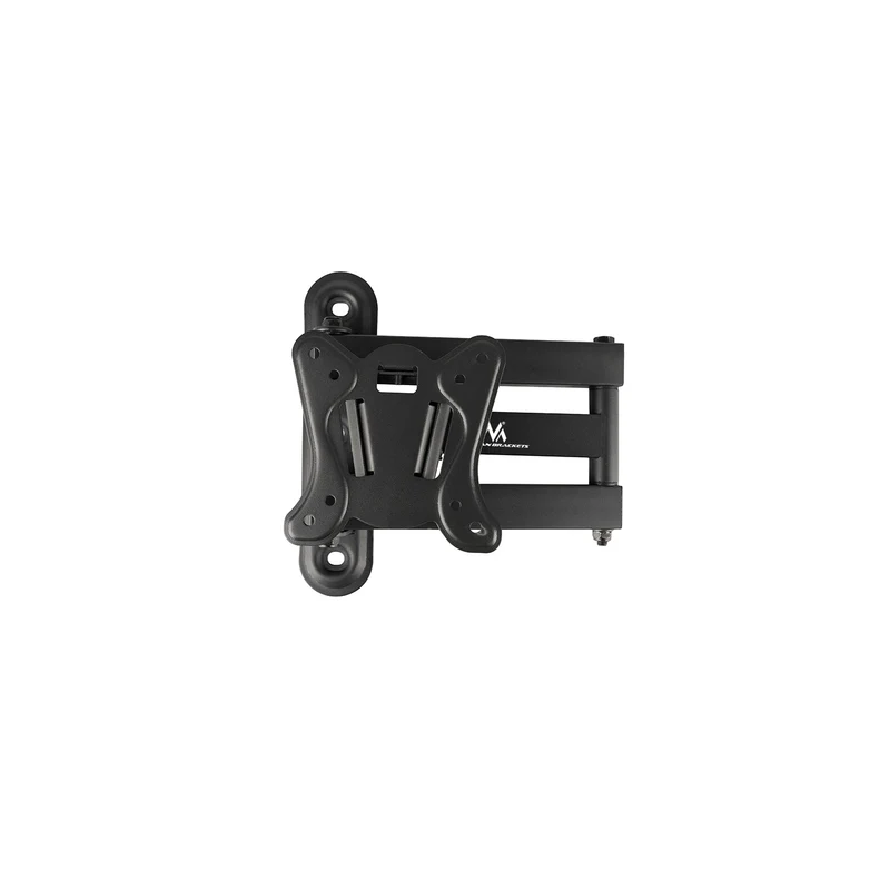Maclean MC-417 Full Motion TV Monitor Wall Mount 13-32" 30kg max. VESA 100x100 Black Powder Coated Universal Holder Bracket Adjustable Wall Distance Rotating Tilting