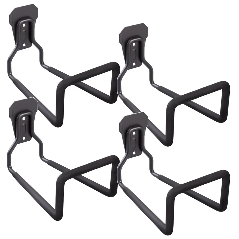 Maclean garage wall mount, for tires, garden tools, ladder, hoses, bicycles, steel, max load 35kg, MC-441, 4 pieces
