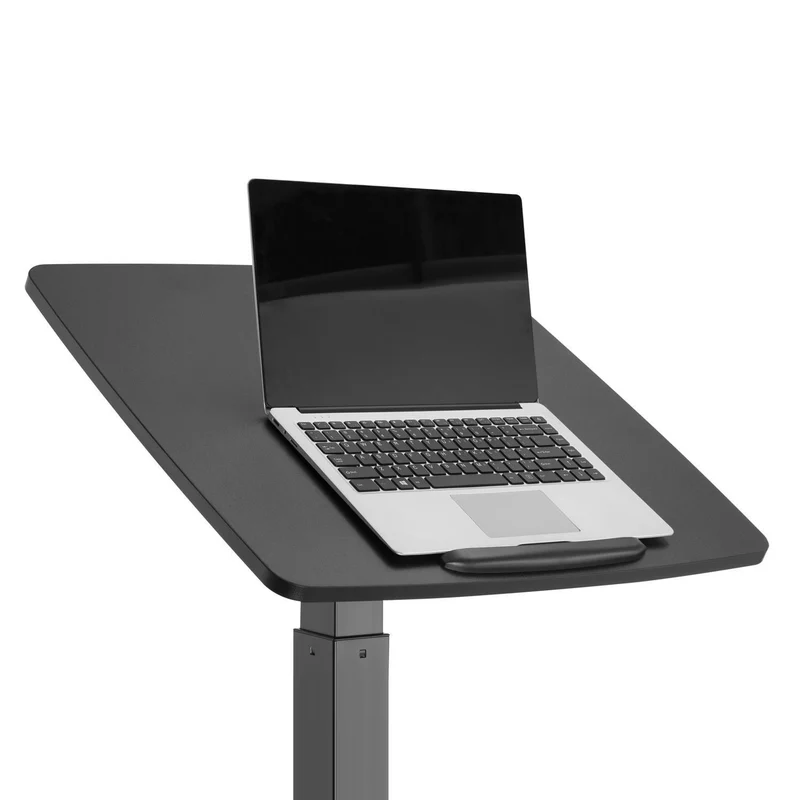 MacleanMC-892B Laptop Desk Stand Sit Height Adjustable Pedal Tiltable Universal Ergonomic Portable