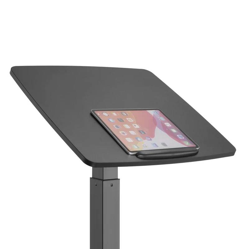 MacleanMC-892B Laptop Desk Stand Sit Height Adjustable Pedal Tiltable Universal Ergonomic Portable