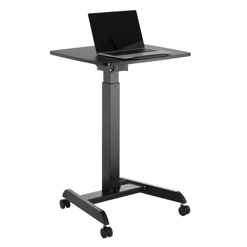 MacleanMC-892B Laptop Desk Stand Sit Height Adjustable Pedal Tiltable Universal Ergonomic Portable
