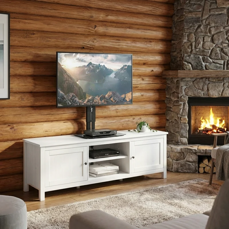 Wall mount for TV with Maclean shelf, max. 20 kg, max. VESA 200x200, for TVs 15-42", MC-451