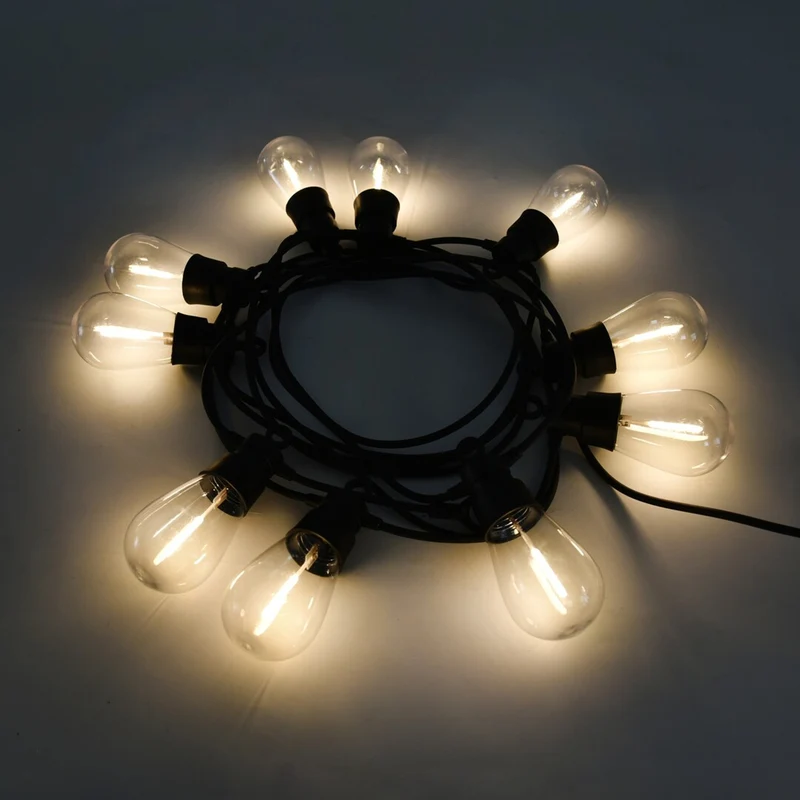 Rabalux Zirc 3.6W IP44 outdoor solar lights on a string