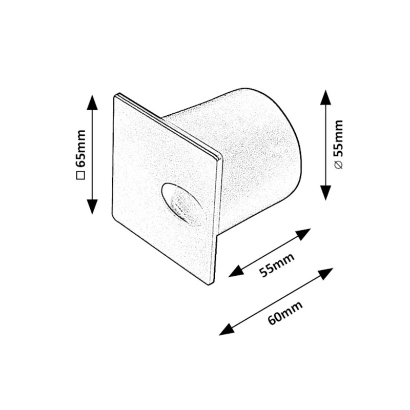 Rabalux stair light, LED 3W, warm white, white color, Boven