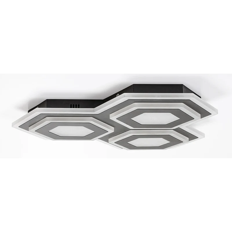 Rabalux Hexagonal Triple Bitsi Ceiling Lamp 72W Adjustable Light Colour Warm Cold White Modern Art Deco Decorative
