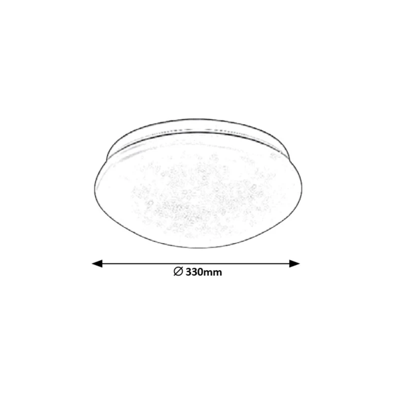 Rabalux Lucas Ceiling LED Lamp Round Luminaire 18W Energy Saving 4000K Modern