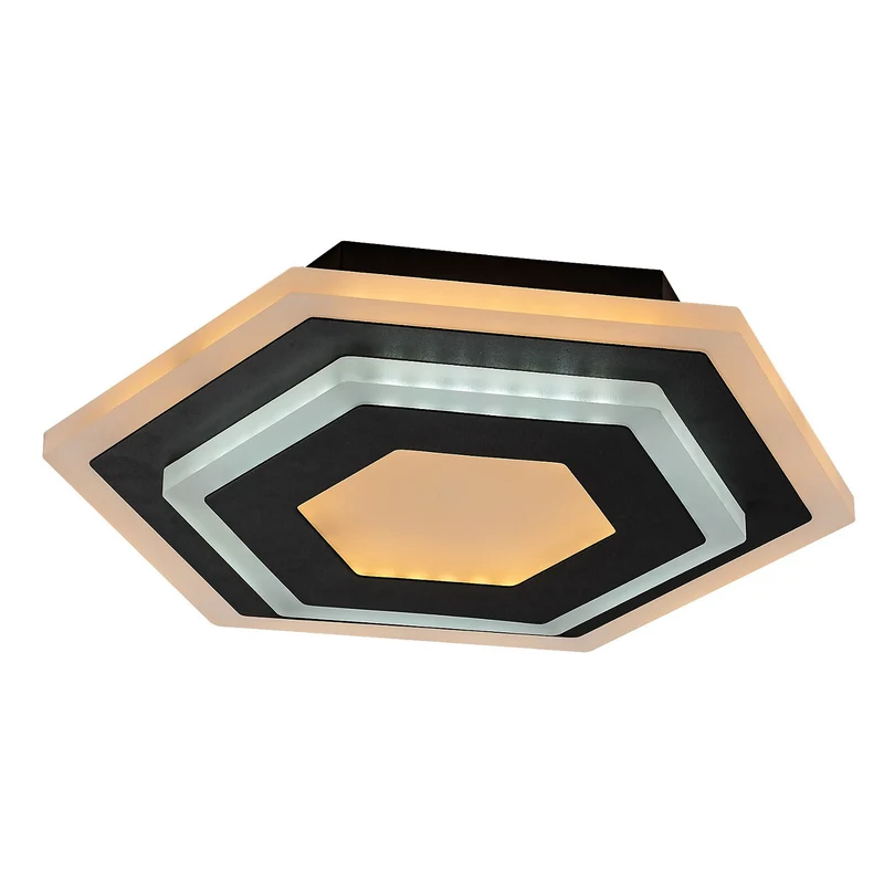 Rabalux Bitsi Hexagonal LED Lamp Ceiling Wall 23W Warm & Cold White Adjustable Fixture with Light Source Decorative Art Deco