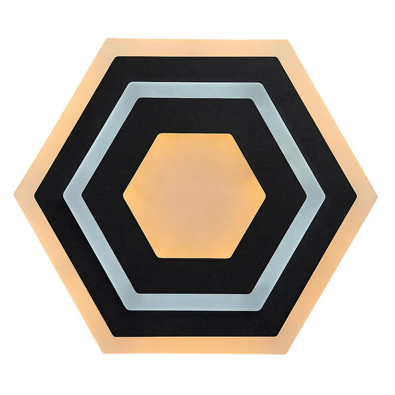 Rabalux Bitsi Hexagonal LED Lamp Ceiling Wall 23W Warm & Cold White Adjustable Fixture with Light Source Decorative Art Deco