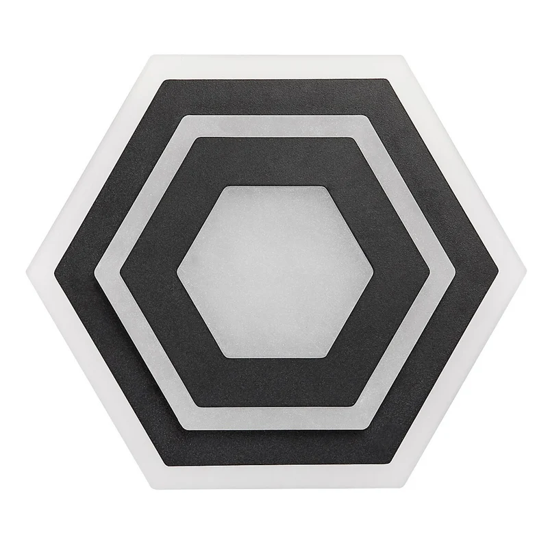 Rabalux Bitsi Hexagonal LED Lamp Ceiling Wall 23W Warm & Cold White Adjustable Fixture with Light Source Decorative Art Deco