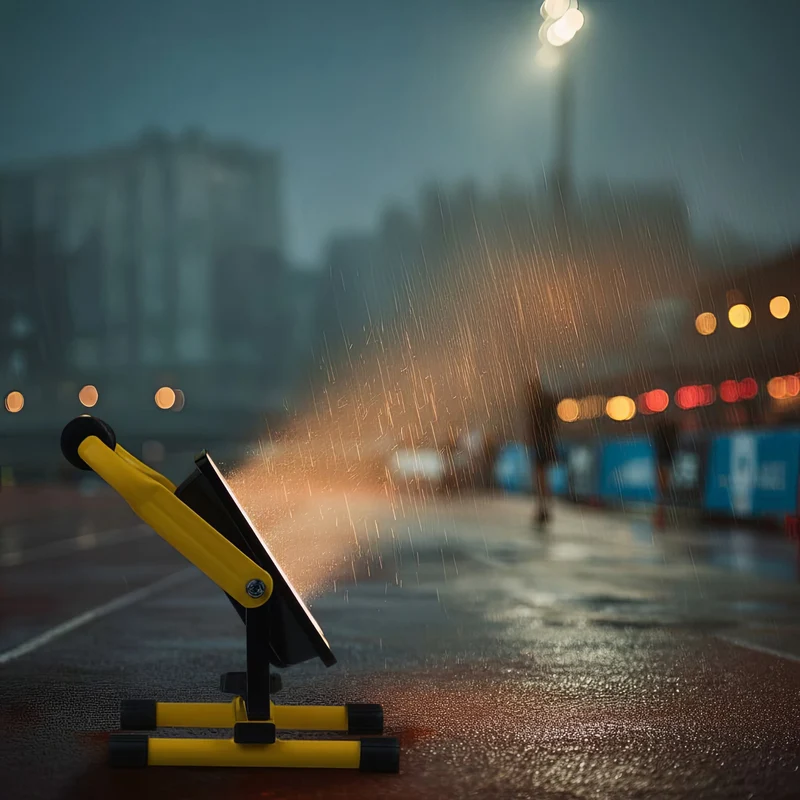 Maclean MCE632 Yellow Floor Stand for Maclean LED Floodlight Steel Adjustable Angle MCE550/530/630/632/650/652