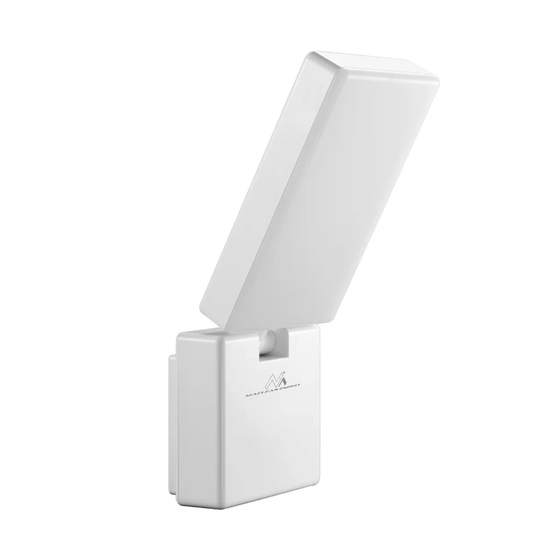 Maclean MCE514 W White Outdoor LED Lamp Garden Porch Patio 10W 700lm IP65 Neutral White 4000K Weatherproof Outdoor Tilting Rotating Adjustable Angle