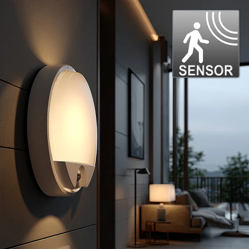 Maclean MCE291 W Wall LED Infrared Motion Sensor LED Wall Lamp Indoor Outdoor Lighting 15W Waterproof Dustproof