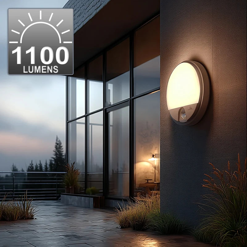 Maclean MCE291 W Wall LED Infrared Motion Sensor LED Wall Lamp Indoor Outdoor Lighting 15W Waterproof Dustproof