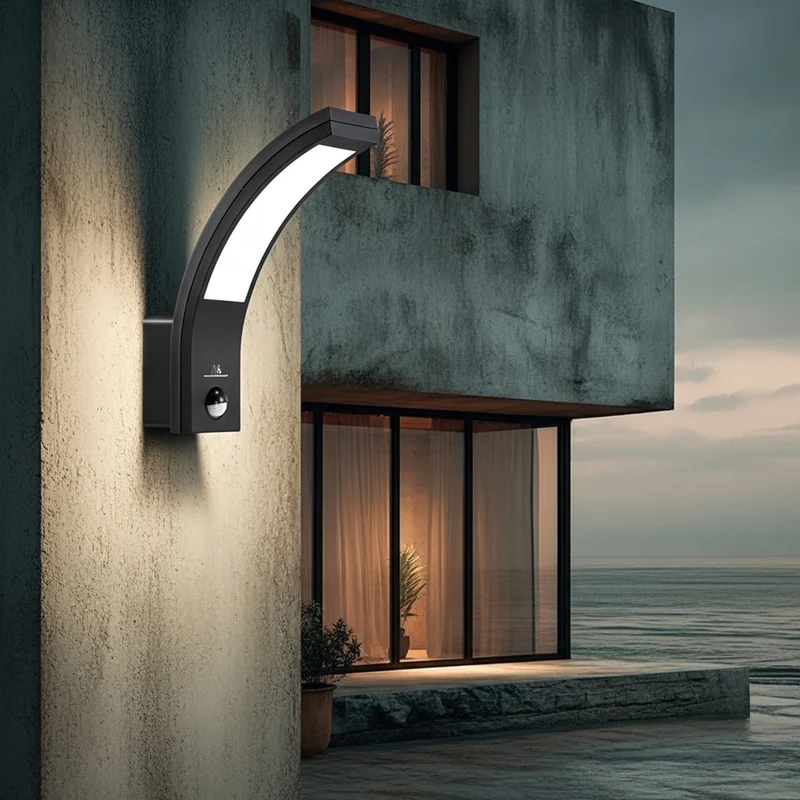 Maclean MCE244B LED Lamp with PIR Motion Sensor 10W, IP54, 750lm, Neutral White (4000K)