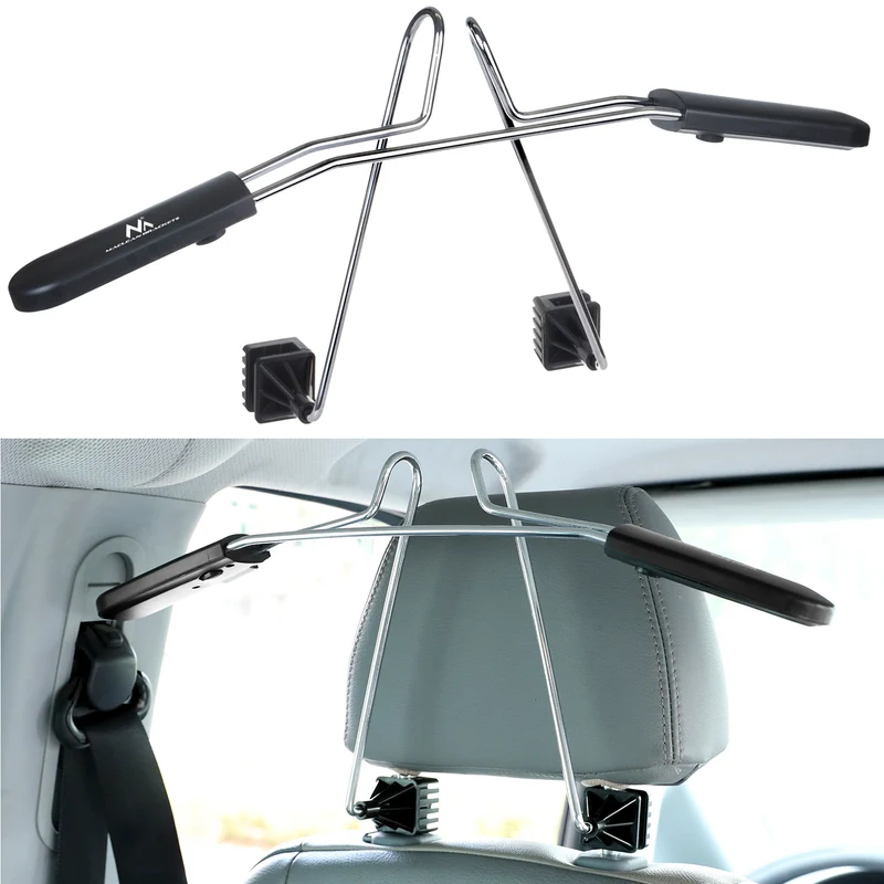 Maclean MC-870 Universal Car Hanger For Headrest Seat Bracket Car Coat Hanger Black