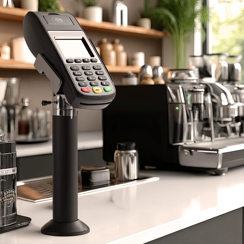 Maclean MC-847 Payment Terminal Card Holder Desk Table Mount Adjustable Universal Pole Tabletop Stand
