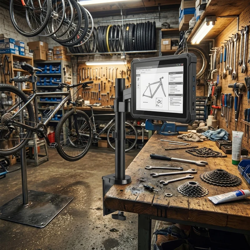 Maclean MC-775 Monitor TV Bracket Stand Desk Mount 17" - 32" Adjustable 8kg VESA Gas Spring