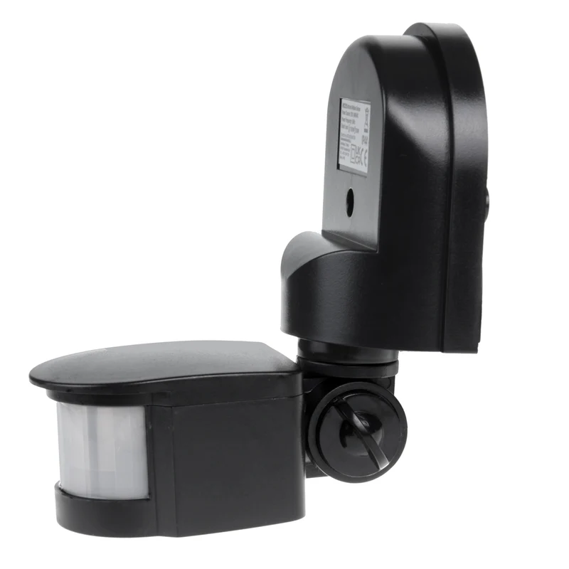 Maclean wall-mounted motion and dusk sensor, 180°, max. 1200W, black and white, MCE25