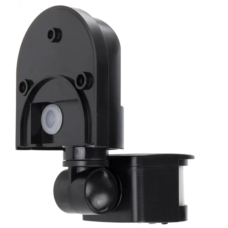 Maclean wall-mounted motion and dusk sensor, 180°, max. 1200W, black and white, MCE25