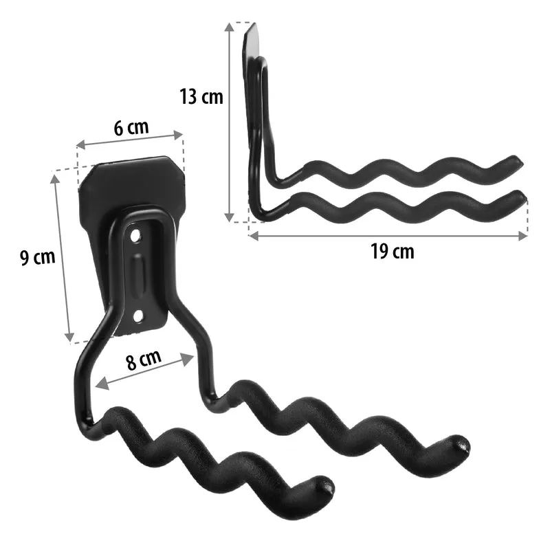Maclean wall mount, for tools, wheels, ladder, bicycle, steel, max load 30kg, MC-486 2 pieces