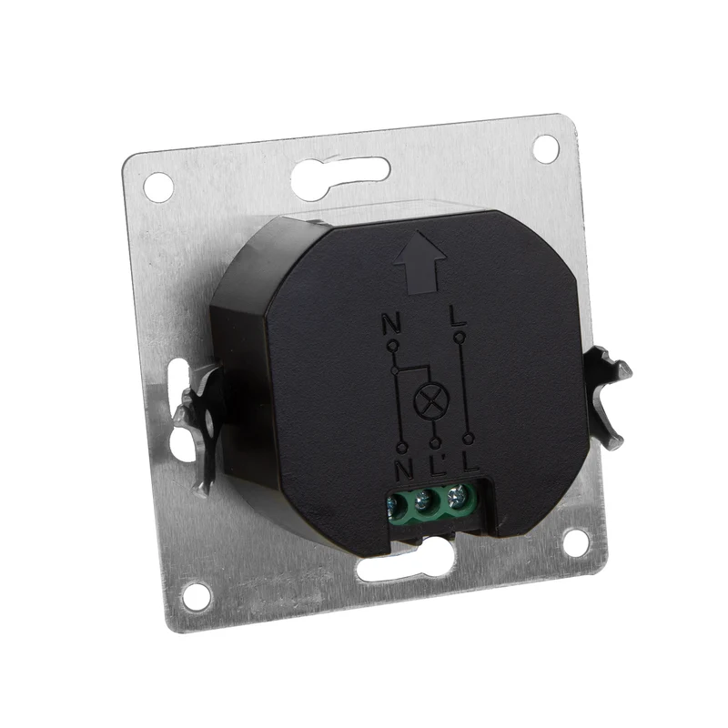 Maclean Short-Range PIR Sensor, with a detection range of 5-6cm, designed for recessed installation, supporting a maximum load of 1200W, model MCE313 W.