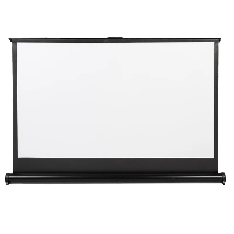 Maclean Portable Projection Screen Compact 40" 16:9 Free-Standing Office Cinema Matt White Home
