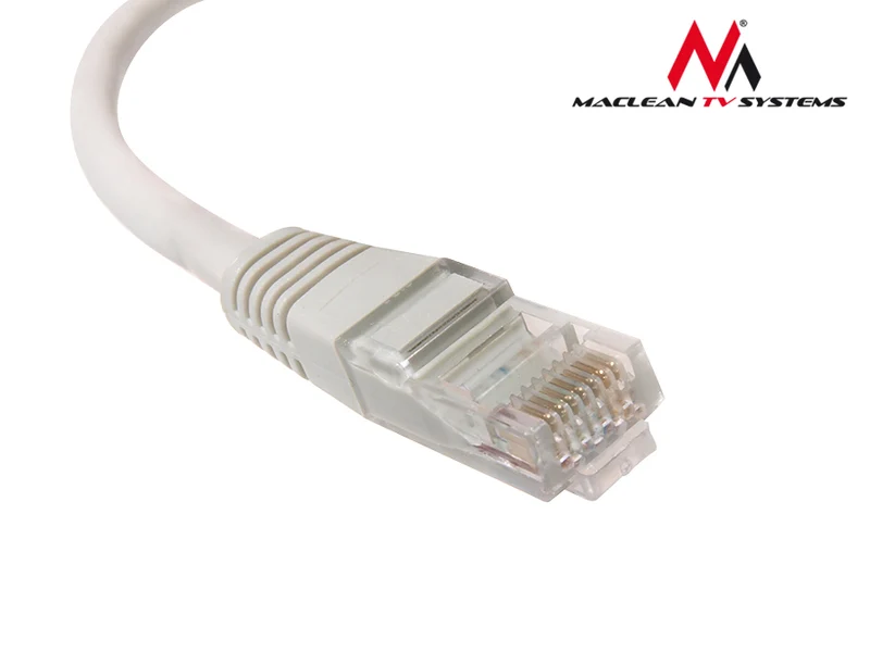 Maclean MCTV-657 Patchord UTP Cable Network Ethernet RJ45 1m Male to Male Cat 6 Router Hub Switch