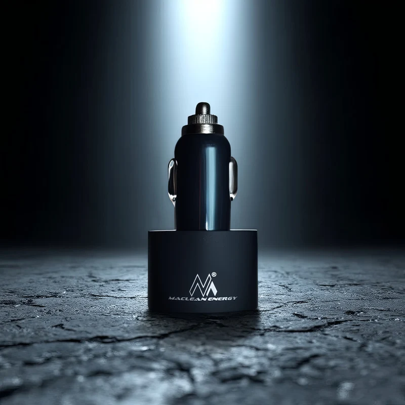 Maclean MCE76 Triple Car Charger Dual USB Lightning IOS GPS Android Quick Charge Cigarette Socket