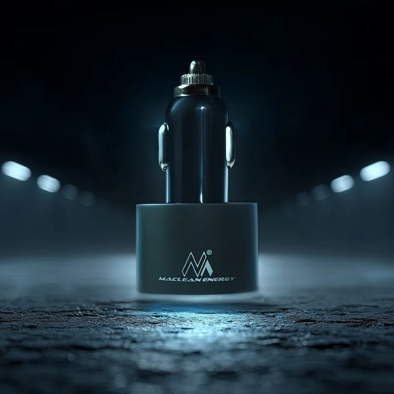 Maclean MCE76 Triple Car Charger Dual USB Lightning IOS GPS Android Quick Charge Cigarette Socket
