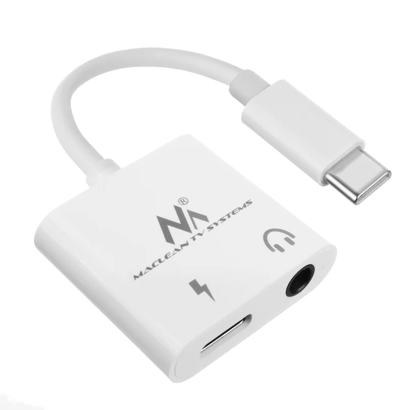 Cable Adapter USB Type-C 3.5mm Mini Jack Audio Power Delivery PD 30W