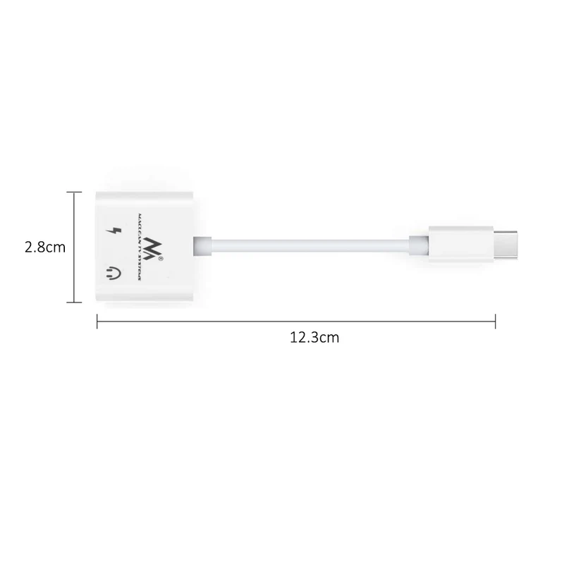Cable Adapter USB Type-C 3.5mm Mini Jack Audio Power Delivery PD 30W