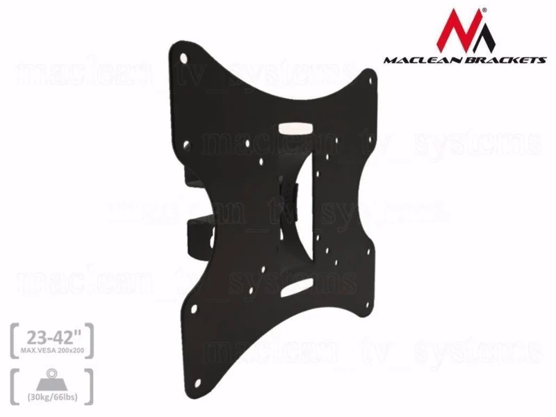 Maclean MC-501A TV Wall Bracket Mount 23'' - 50 " 30kg VESA Universal LED Plasma LCD Holder Adjustable