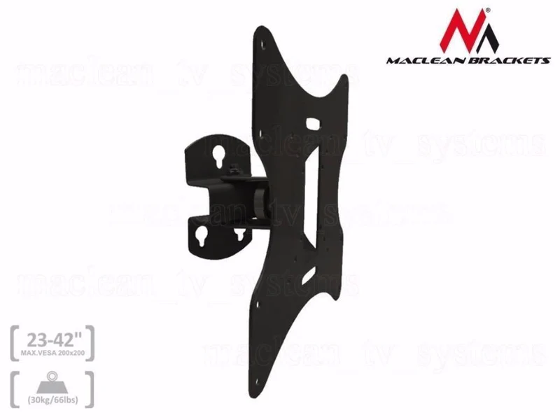 Maclean MC-501A TV Wall Bracket Mount 23'' - 50 " 30kg VESA Universal LED Plasma LCD Holder Adjustable