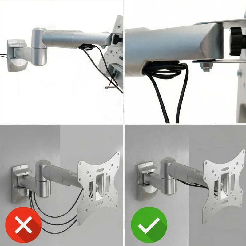 Maclean TV or monitor mount, universal, max VESA 200x200, 23-50", 30 kg, silver, MC-503A S
