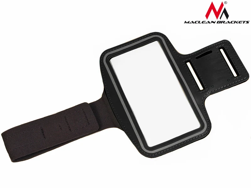 Maclean MC-405 Running Gym Phone Arm Band Holder - Black