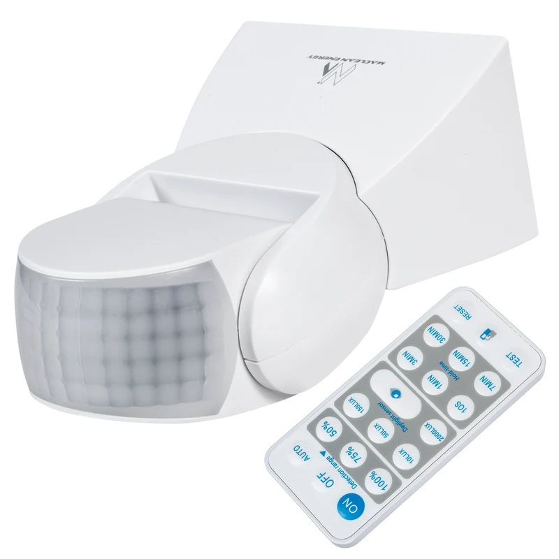 Maclean Energy MCE241 Infrared Motion Sensor with Remote Control IP65, max 800W (Incandescent), max 1200W (LED)