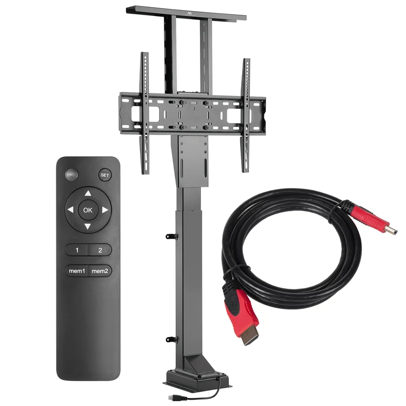Maclean Electric Extension Mount for TV, 37''-65''', VESA 600x400, max 50kg, MC-866 + HDMI 2.0 4K 3D UHD 1.8m CABLE 48 bit Copper