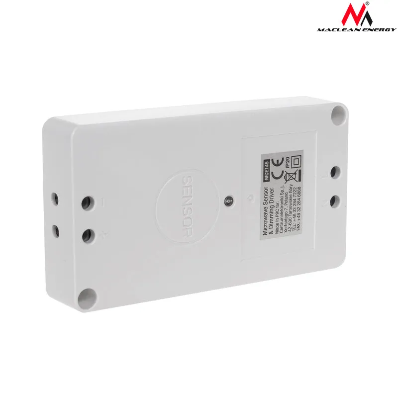 Maclean Energy MCE145 Microwave Motion Sensor Dimming Driver Detector Automatic Wall Ceiling Mount