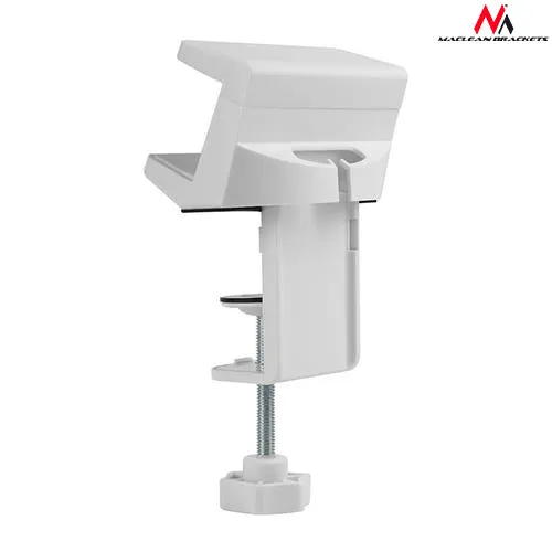 Maclean Brackets MC-808 Desk Holder For a Power Strip White