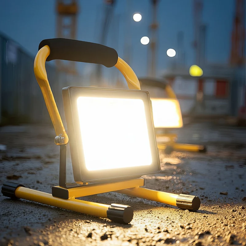 Floor Stand for LED Spotlight Worklight Tripod Floodlight Stand Construction Spotlight Tripod Rotatable Steel (For MCE550 / MCE650)